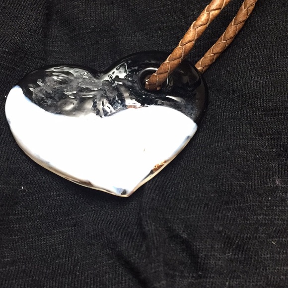 Glass heart necklace - Picture 4 of 5